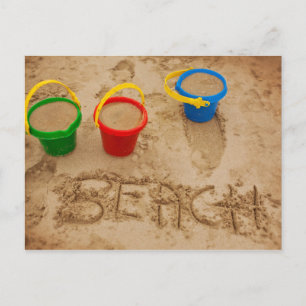 Strandsandwörter Postkarte
