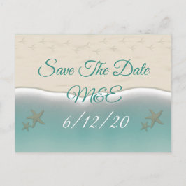 Strandsandy Shore Starfish Save the Date Postkarte