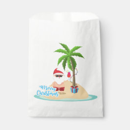 Strandsanta-Claus frohe Weihnachten Geschenktütchen