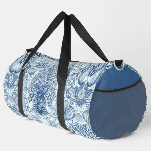 Strandschätze in Blau Duffle Bag