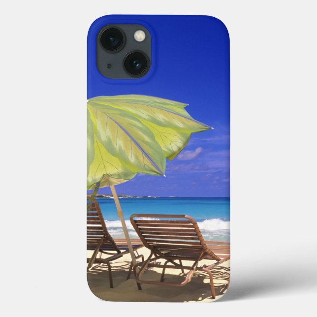Strandschirm, Abaco, Bahamas Case-Mate iPhone Hülle (Rückseite)