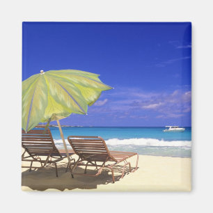 Strandschirm, Abaco, Bahamas Magnet