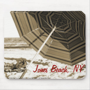 "Strandschirm-" Jones-Strand, NY Mousepad