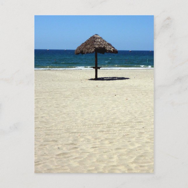 Strandschirm Postkarte (Vorderseite)