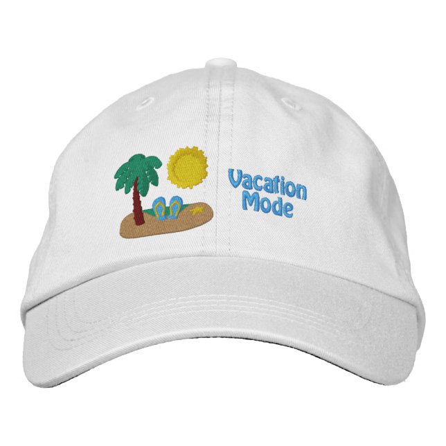 Strandschuh mit besticktem Hut (Vorderseite)