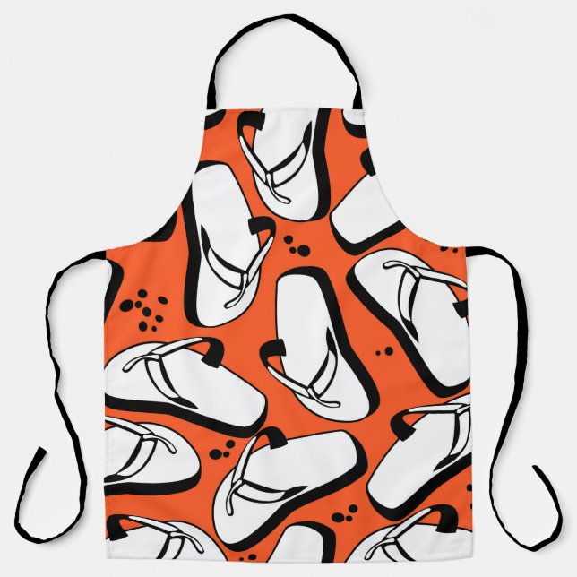 Strandschuhe mit nahtlosem Muster Schürze (Vorderseite)