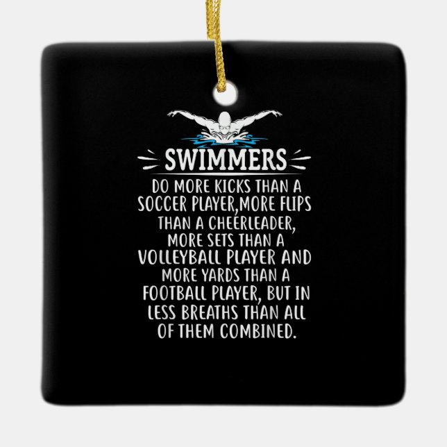 Strandschwimmer Schwimmen Geschenke für Männer Fra Keramikornament (Vorderseite)