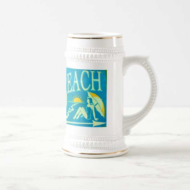 Strandsignstein Bierglas (Rechts)