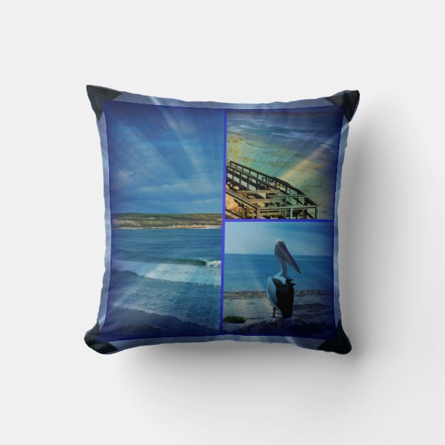Strandspärenkollektion, Foto Rahmen Lounge Kissen. Kissen (Vorderseite)