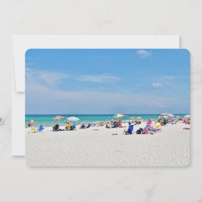 Strandspaß Einladung (Vorderseite)