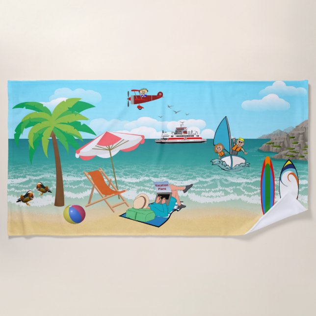 Strandspaß Strandtuch (Vorderseite)