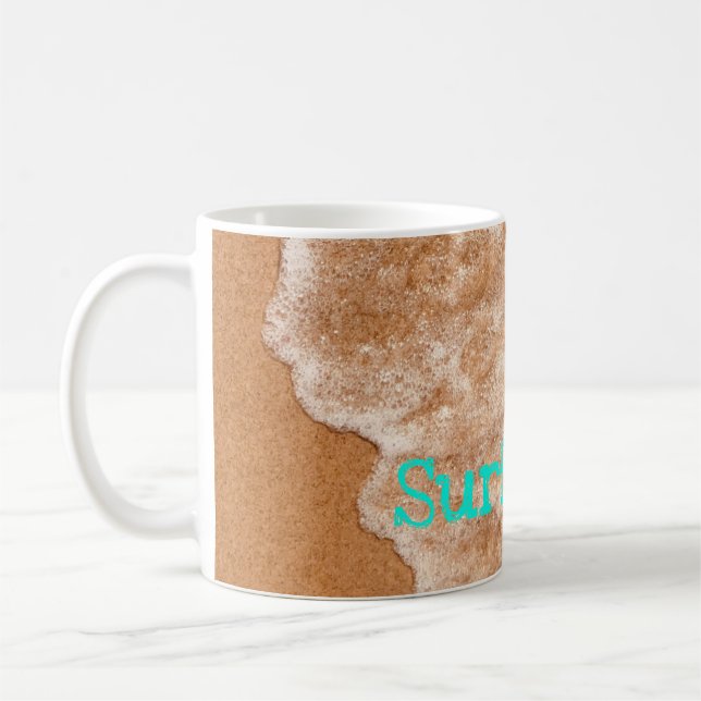 Strandspass, Wellen, Meer, Abenteuer im Freien Kaffeetasse (Links)