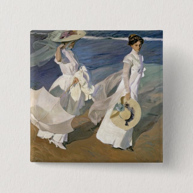 Strandspaziergang 1909 button (Vorderseite)