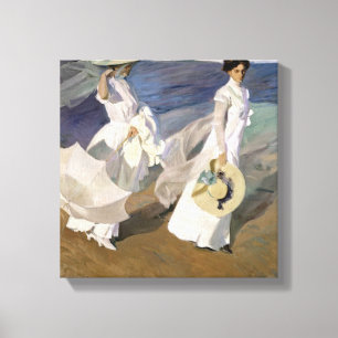 Strandspaziergang 1909 leinwanddruck
