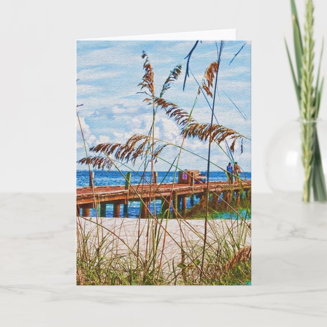 Strandspaziergang Karte (Vorderseite)