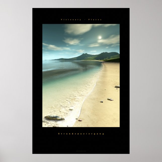 Strandspaziergang Poster (Vorne)