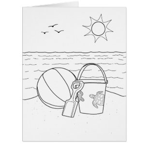 Strandspielzeug Erwachsene Farbe Big Card