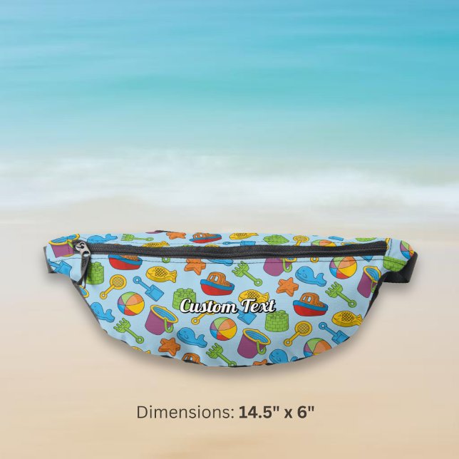 Strandspielzeug-Icons-Muster Bauchtasche (Von Creator hochgeladen)
