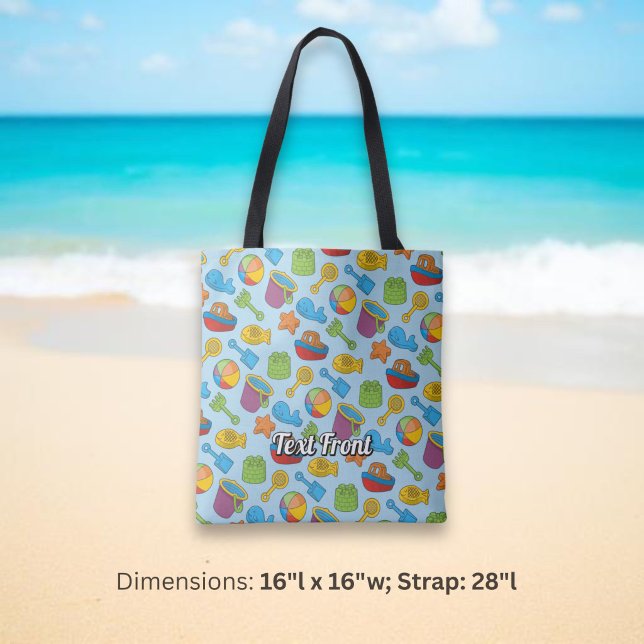 Strandspielzeug-Icons-Muster Tasche (Von Creator hochgeladen)