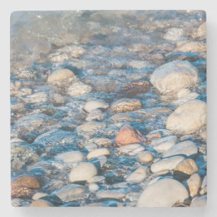 Strandsteine am Seeufer Steinuntersetzer