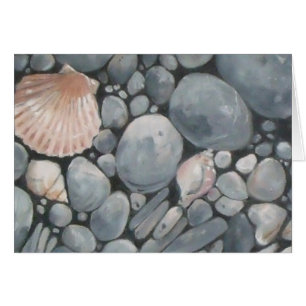 Strandsteine Muscheln Kies Felsen Malerei