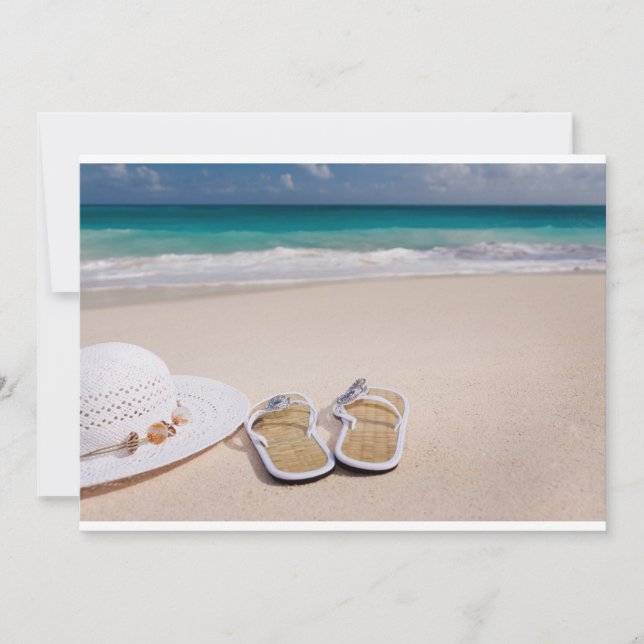 STRANDSTRAND FLIPFLOPS HAT FERIENWOHNUNG OZEAN bla (Vorderseite)