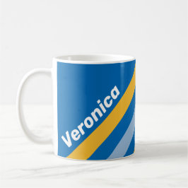 Strandstreifen mit Namen Kaffeetasse