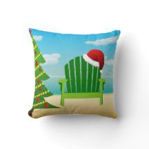 Strandstuhl Weihnachtskissen mit