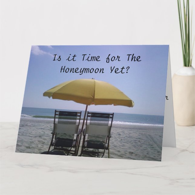 STRANDSTÜHLE - IST ES NOCH ZEIT FÜR DEN HONEYMON KARTE (Vorderseite)