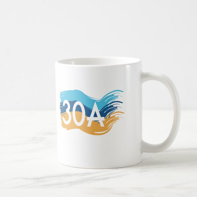 StrandSwash der Landstraßen-30A Florida Kaffeetasse (Rechts)