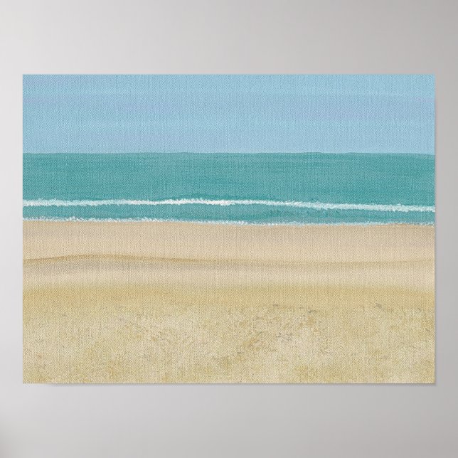 Strandszene auf Postern Poster (Vorne)