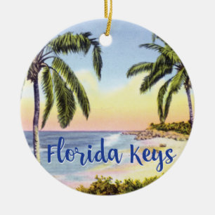 Strandszene der Florida Keys Keramik Ornament