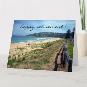 Strandszene Ruhestand groß Karte