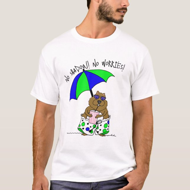 Strandtag Murmeltier T-Shirt (Vorderseite)