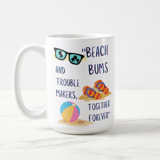 Strandtag-Zitat Kaffeetasse (Links)