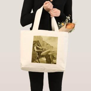Strandtasche für Schönheiten beim Baden Jumbo Stoffbeutel