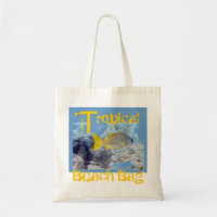 Strandtasche (gelber Fisch)