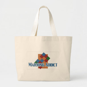 Strandtasche Mahjong Süchtigen Jumbo Stoffbeutel