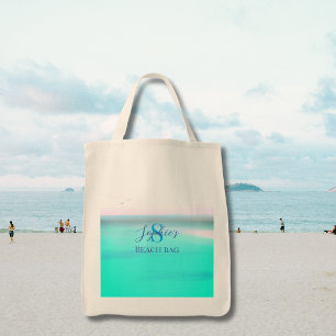 Strandtasche mit personalisierbarem Namen Tragetasche