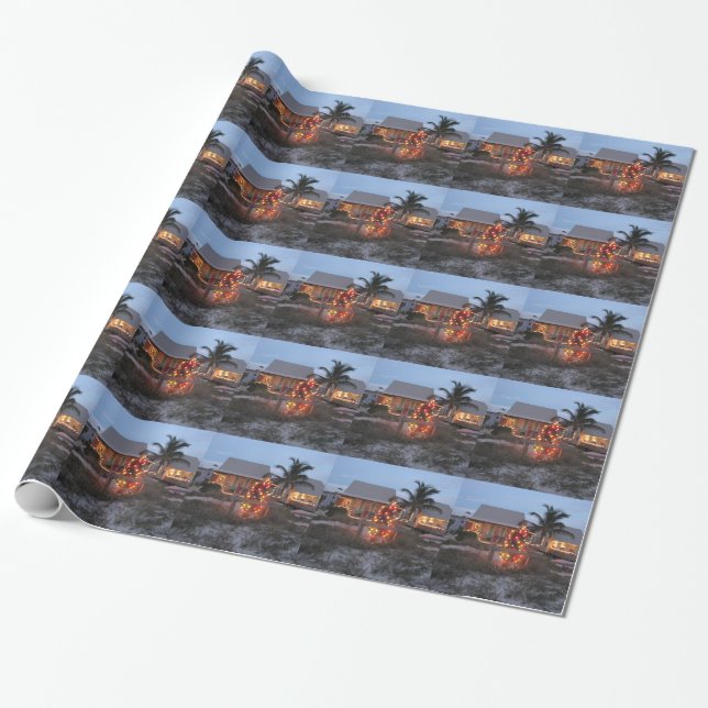 Strandthema Weihnachten Geschenkpapier (Ungerollt)