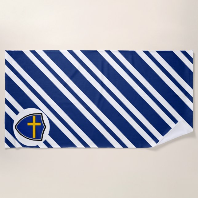 Strandtuch der schwedischen Flagge (Vorderseite)