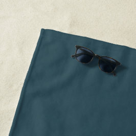 Strandtuch | Modernes einfaches Monogramm