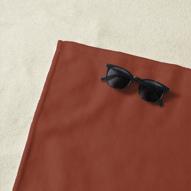 Strandtuch | Modernes einfaches Monogramm (Beispiel)