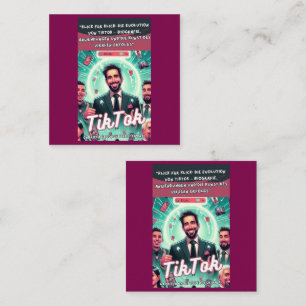 Strandtuch Quadratische Visitenkarte