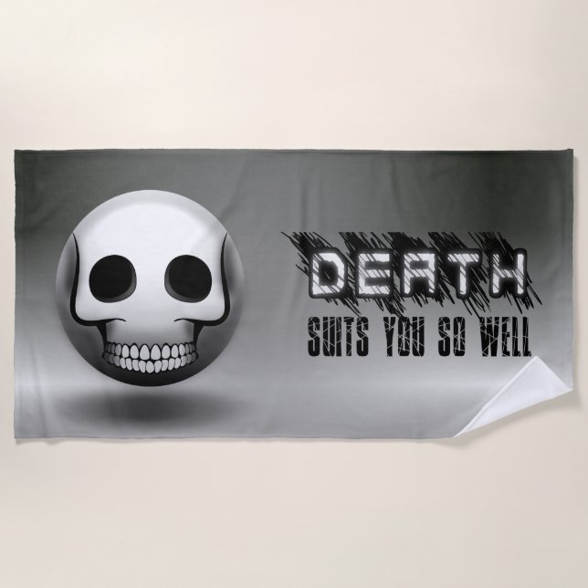 Strandtuch Skullmoji (Vorderseite)