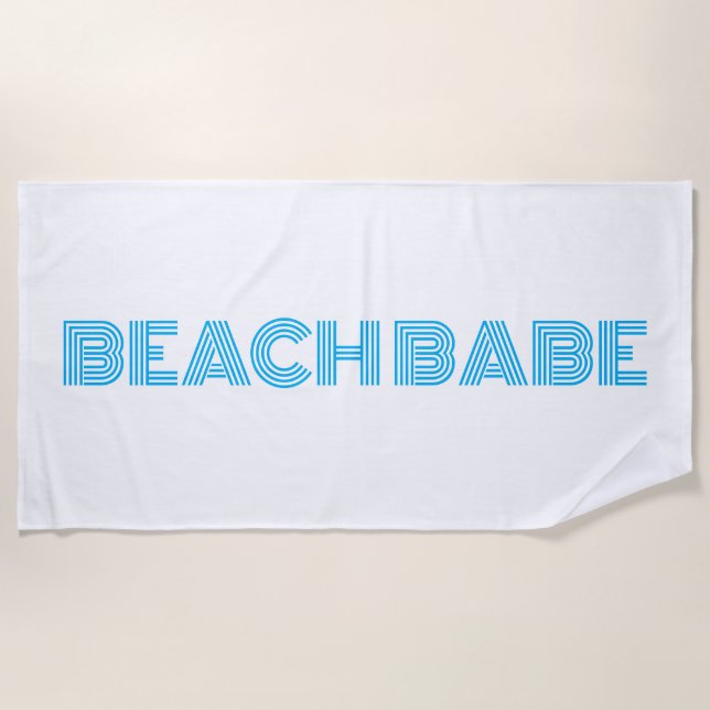 Strandtuch - Strandbabe (Vorderseite)