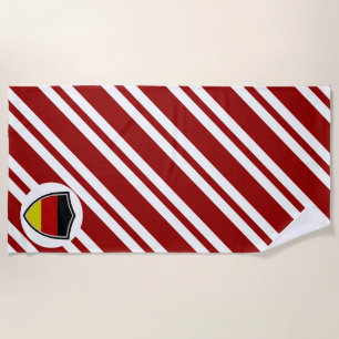 Strandtuch unter deutscher Flagge