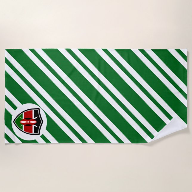Strandtuch unter kenianischer Flagge (Vorderseite)