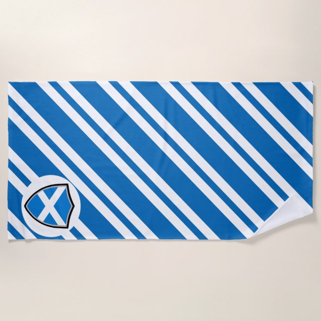 Strandtuch unter schottischer Flagge (Vorderseite)