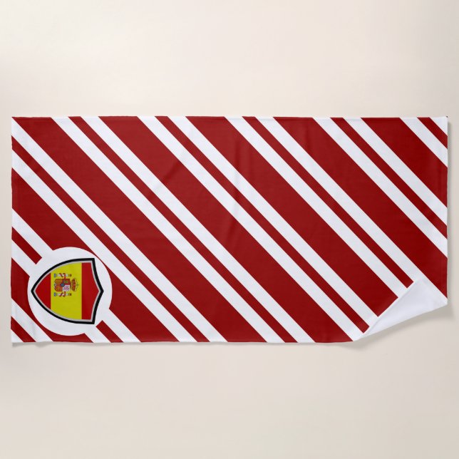 Strandtuch unter spanischer Flagge (Vorderseite)